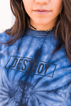 BLUE TIE-DYE TEE - PREORDER