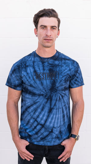 BLUE TIE-DYE TEE - PREORDER