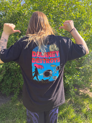 DELANEY DESTROYS TEE