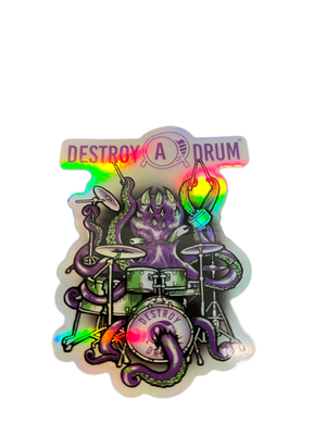 HOLOGRAPHIC MONSTERS STICKER 5 PACK