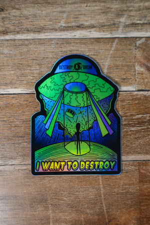 HOLOGRAPHIC MONSTERS STICKER 5 PACK