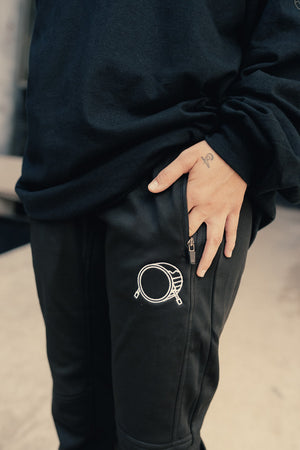 EMBROIDERED LOGO JOGGERS