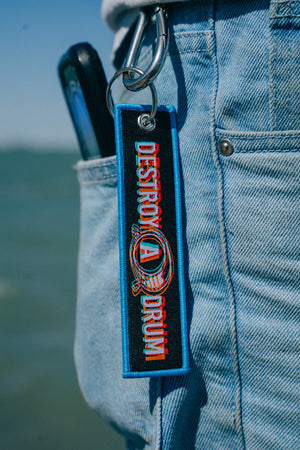 3D DRUM KEY BLUE FLIGHT TAG