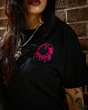 PINK DRIP BREAST CANCER BENEFIT TEE