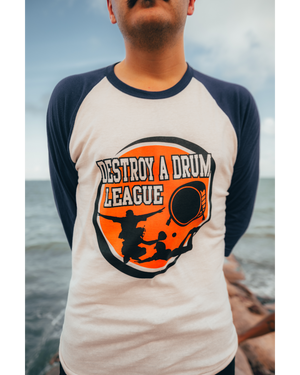 DESTROY LEAGUE BLUE RAGLAN