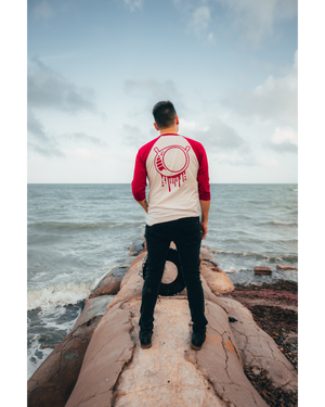 DESTROY LEAGUE RED RAGLAN