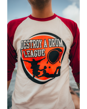 DESTROY LEAGUE RED RAGLAN