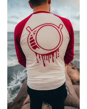 DESTROY LEAGUE RED RAGLAN