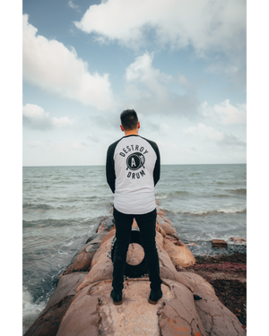 DESTROY LEAGUE BLACK RAGLAN