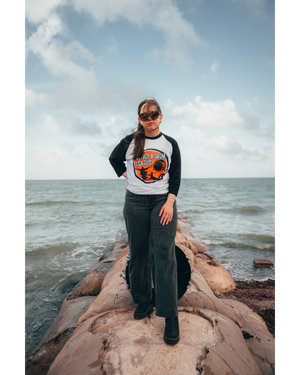 DESTROY LEAGUE BLACK RAGLAN