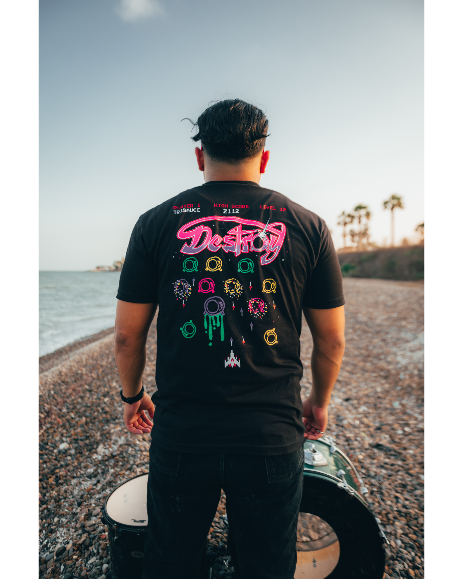 GALAGA TEE - Destroy A Drum