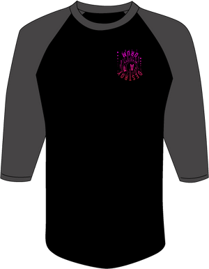 DELANEY DESTROYS RAGLAN BASEBALL TEE