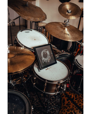 CUSTOM HAND ETCHED GLASS DRIP LOGO FRAME
