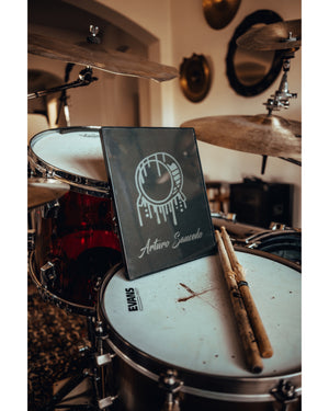 CUSTOM HAND ETCHED GLASS DRIP LOGO FRAME