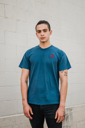 1 OF 1 Embroidered Signature Logo Navy Comfort Colors Tee