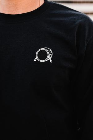 Embroidered Signature Logo 3D Black Long Sleeve