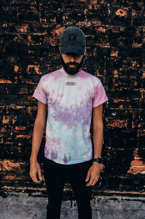 1 OF 1 Embroidered Drip Logo Tie-Dye Tee